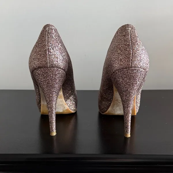 Steve Madden Glitter Heels‎ Sz 6.5 - Image 6