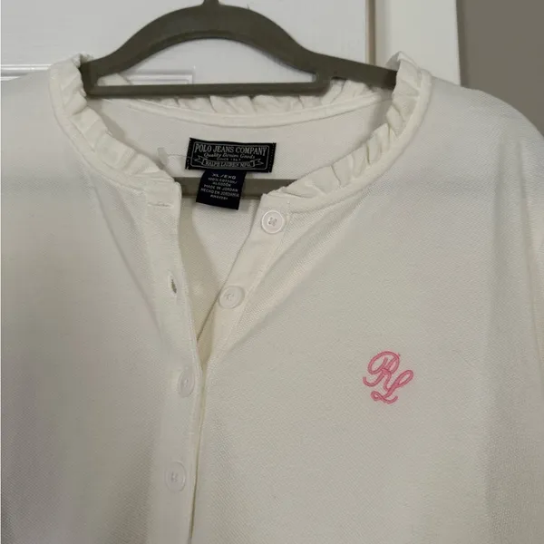 Ralph Lauren polo pink logo patch top - Image 3