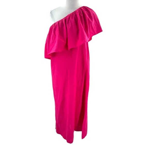 Tuckernuck Pomander Place‎ Florencia Ruffle Shoulder Linen Blend Dress Sz Medium - Image 7