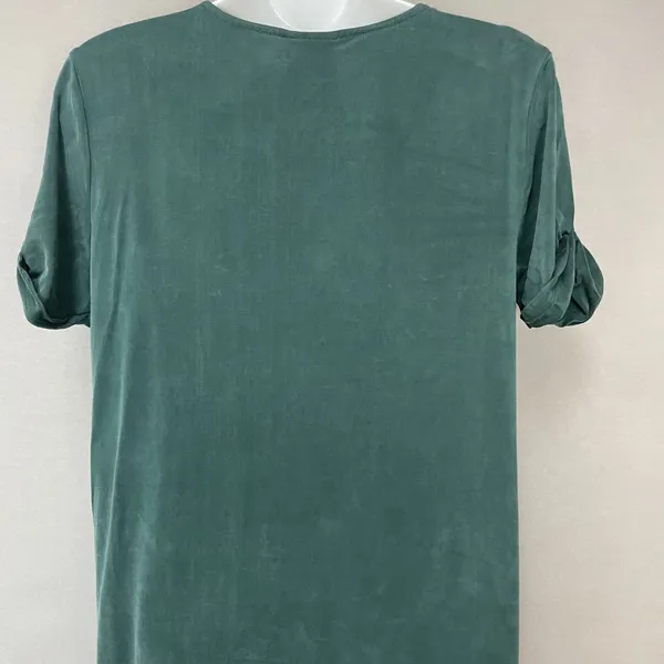Anthropologie Dolan Tunic Dress Green Short Sleeve Soft Shift‎ XSP XS Petite - Image 9