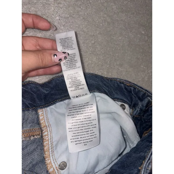 good american soft touch wide leg jeans 8/29 - Image 6