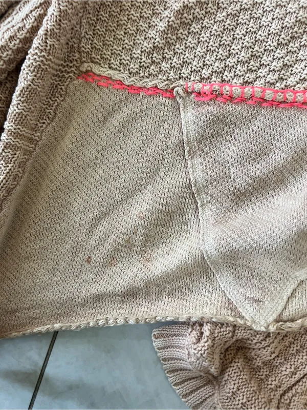 Free People Tan All Washed Out Cardigan Size Small - Image 6
