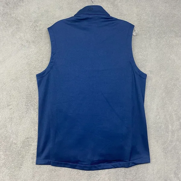 Ben Hogan Jacket Womens Small Blue Vest Mixed Media Full Zip Mock Neck‎ Golf - Image 6