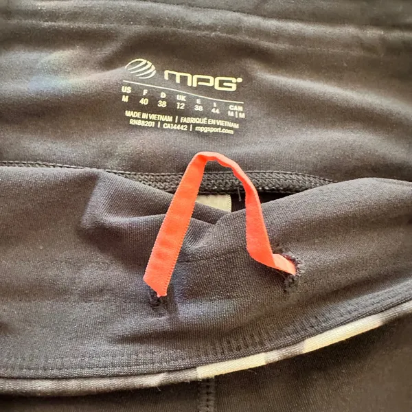 MPG Sport | Women's Black Gray Athletic‎ Workout Athleisure Biker Shorts, Size M - Image 3