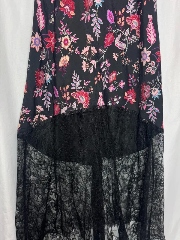 Y2K Lace Floral Maxi Dress Dark Romance Small WhimsyGoth Fairy Grunge NWOT - Image 4