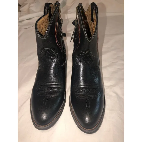 Ariat Darlin Western Booties Size 7 Old Black Round Toe Cowgirl Country Chic - Image 7