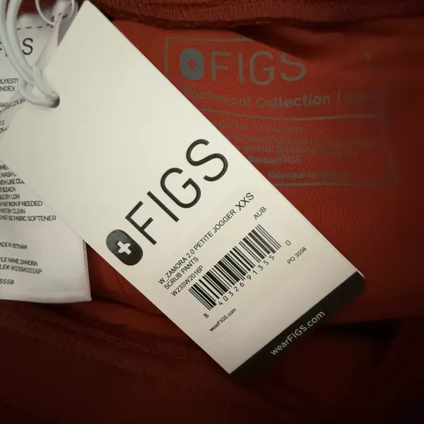 Figs XXS Petite Zamora 2.0 Joggers Srcub Auburn fall autumn orange - Image 5