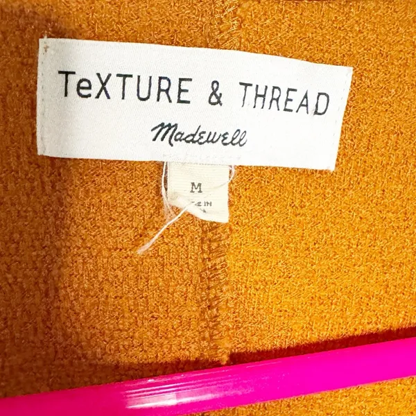Madewell Textured & Thread Terracotta Burnt Orange Wrap Dress Sz M - Image 3