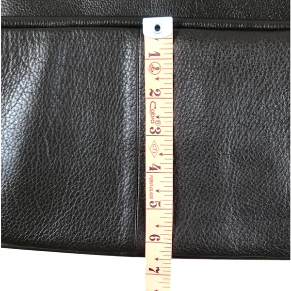 G.I.L.I. Pebbled Leather Hobo Tote Bag Brown Everyday Office Travel Weekender - Image 14