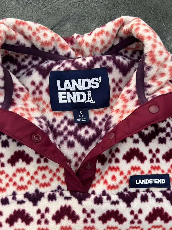Lands end fleece snap T pullover  - Image 3