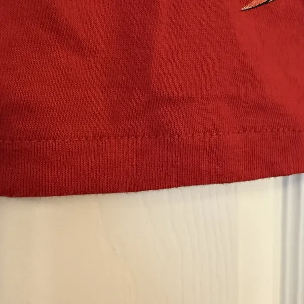 Vtg‎ Ed Hardy Tshirt Single Stitch Red Women Medium Cropped Y2K Dragon 80s 90s - Image 4