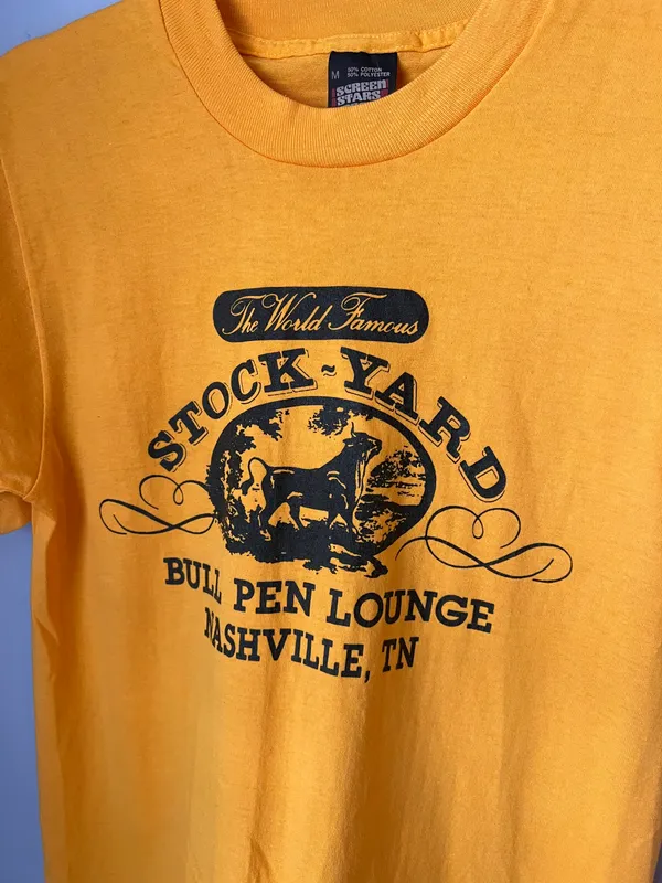 Vintage Nashville Tee Short Sleeve Medium Shirt - Image 2