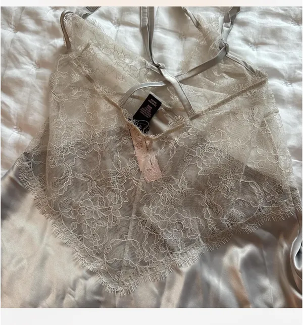 Victoria's Secret White Slip Lace Dress - Image 8