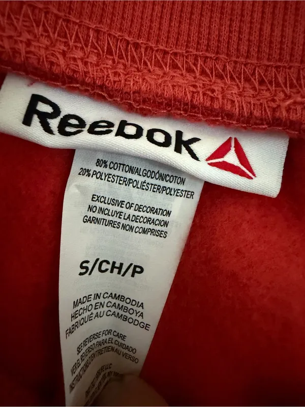 Reebok Red Fleece Jogger Sweatpants Women’s Small NWOT Athleisure - Image 3