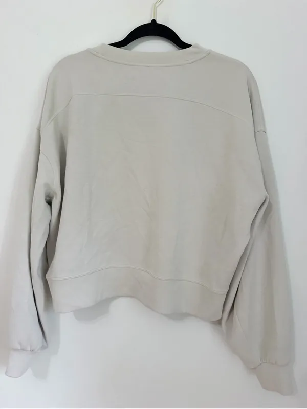 Lululemon Softstreme Perfectly Oversized Cropped Crew size 8 - Image 5