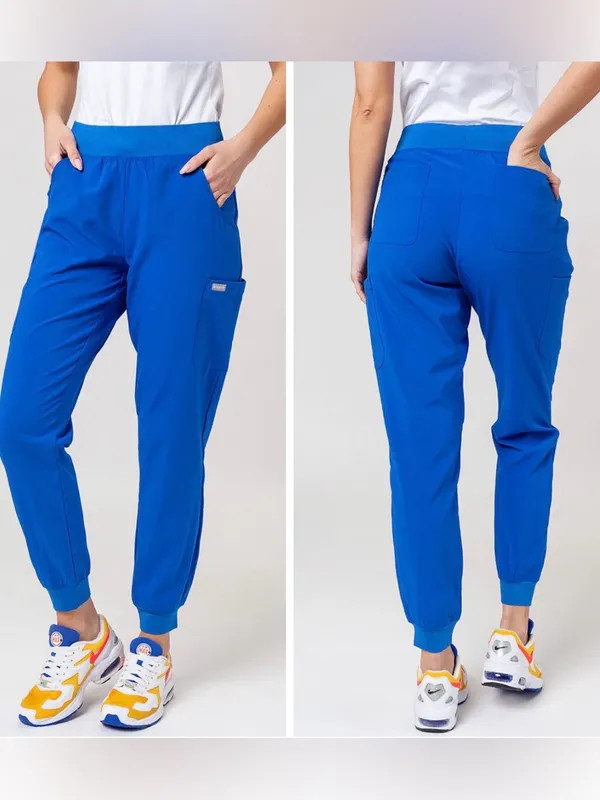 Womens Maevn Momentum Royal Blue Stretch Pull-on Yoga Waist Joggers 5092 Size XL - Image 2