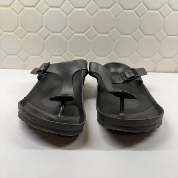 Birkenstock Gizeh EVA Sandals Women 39 Black Lightweight Waterproof Flip Flop - Image 5