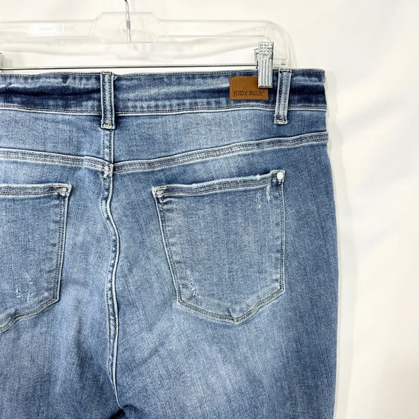 Judy Blue‎ Plus Size 18W Jeans Skinny High Rise Solid Stretch Denim 1108 - Image 7