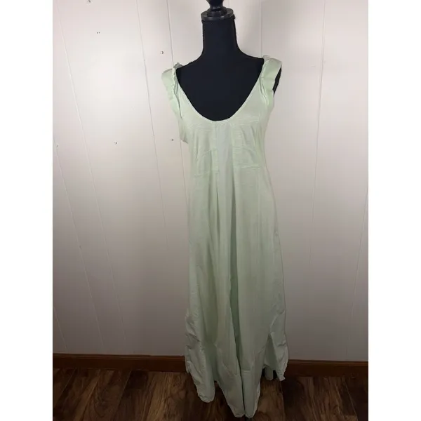 Anthropologie‎ Daily Practice Back Detail Green Maxi Dress Size S - Image 2