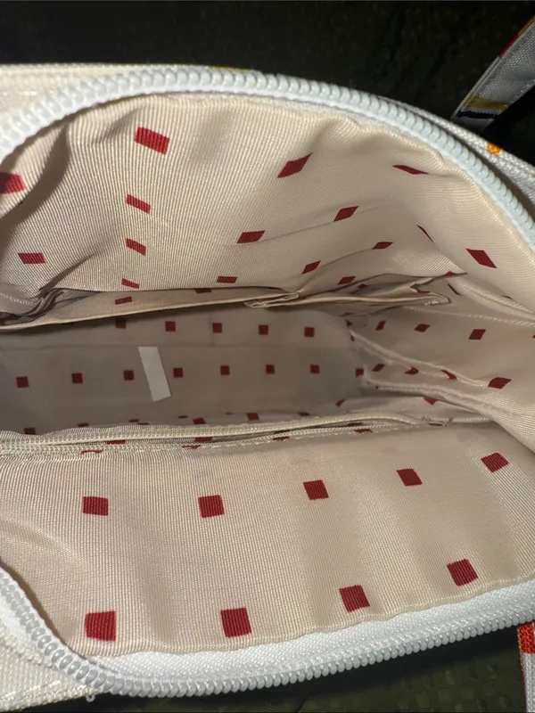 kate spade Yellow, Orange & Red Striped Canvas Tote NWOT - Image 6