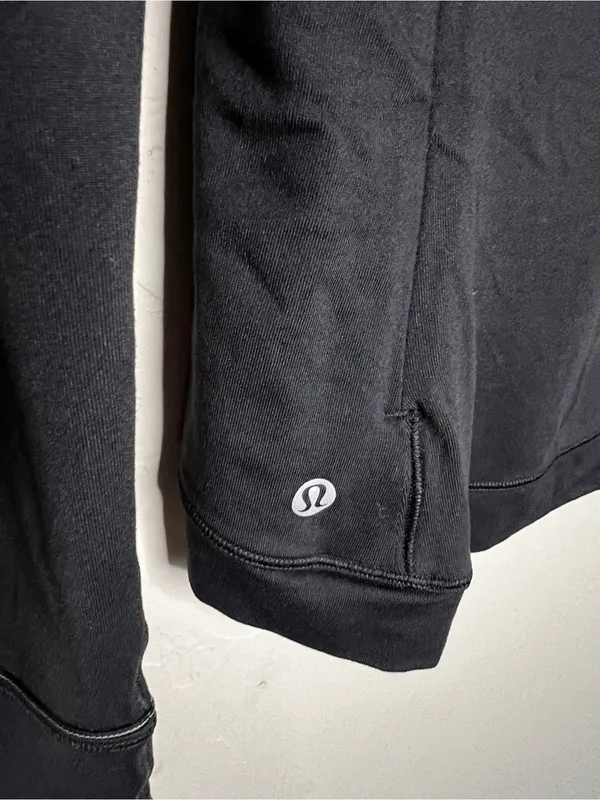 Lululemon Close To‎ Crossing Black Rulu Long Sleeve Athletic Top - Image 9
