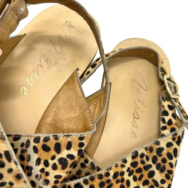 Matisse Arielle Cow Hair Sandals Leopard Cheetah‎ Print Size 8 - Image 4