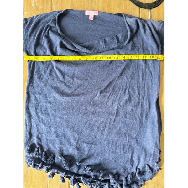 Lilly‎ Pulitzer Navy Blue Tassel Hem Sweater XS Cotton Lightweight Knit preppy - Image 7