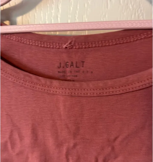 J. Galt Pink Boat Neck Top - Image 3