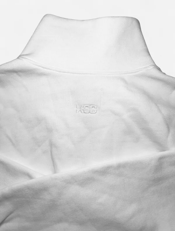 KBB by Kahlana White Quarter Zip Cropped Pullover NWT Size 1XL - Image 4