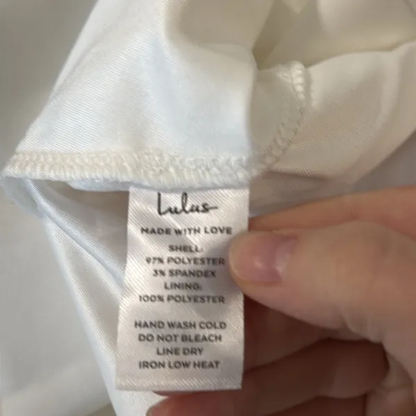 Lulus off white Divine Darling Ruffled Skater Dress Size S - Image 10