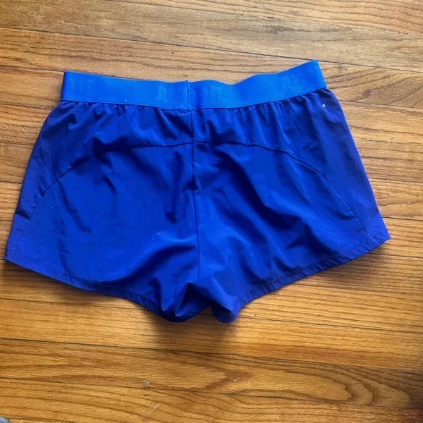 Nike Dri-FIT Blue Athletic Shorts Brief Lined Running Active Women’s L - Image 5