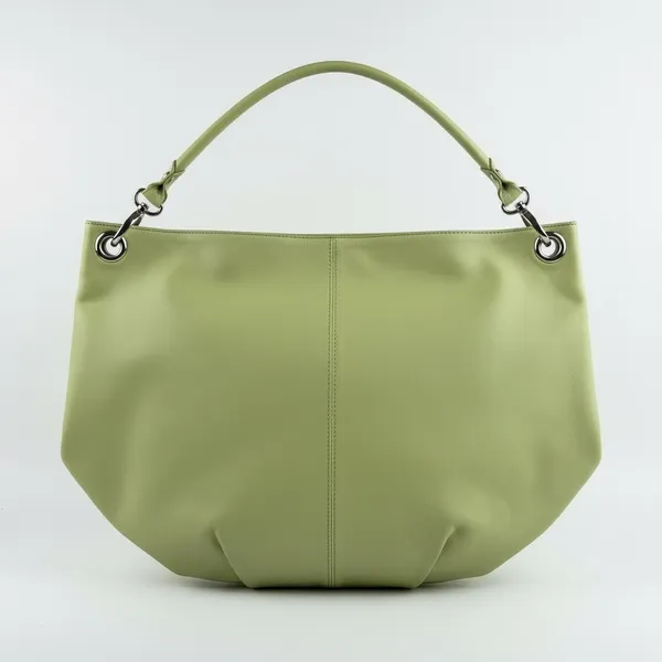 Maurizio Taiuti Green Leather Hobo‎ Bag Made in Italy Chartreuse Large Shoulder - Image 2