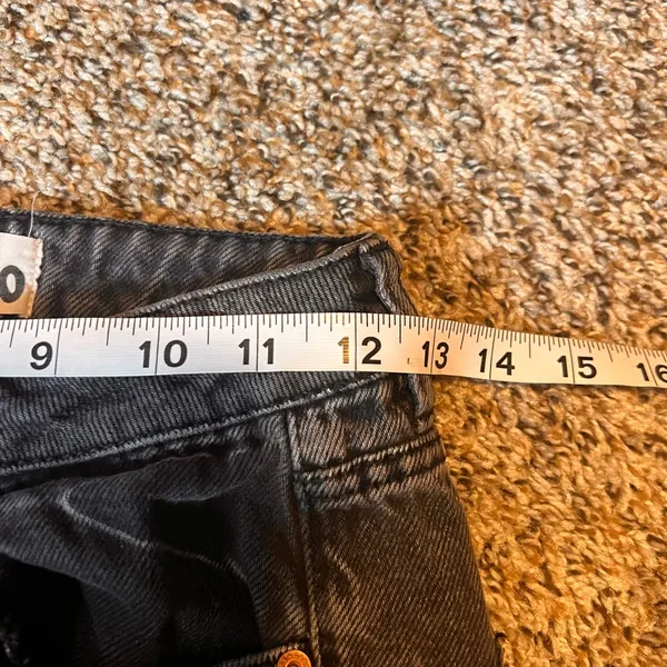 Garage Black Acid Wash High Waisted Mom Jeans Size‎ 0 Denim Pants - Image 3