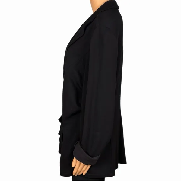 TAHARI My Perfect Shape black stretchy 3 button blazer w/patch pockets Size 1X - Image 6