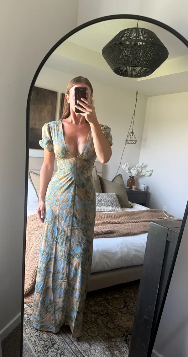 WeWoreWhat puff sleeve maxi dress - Image 4