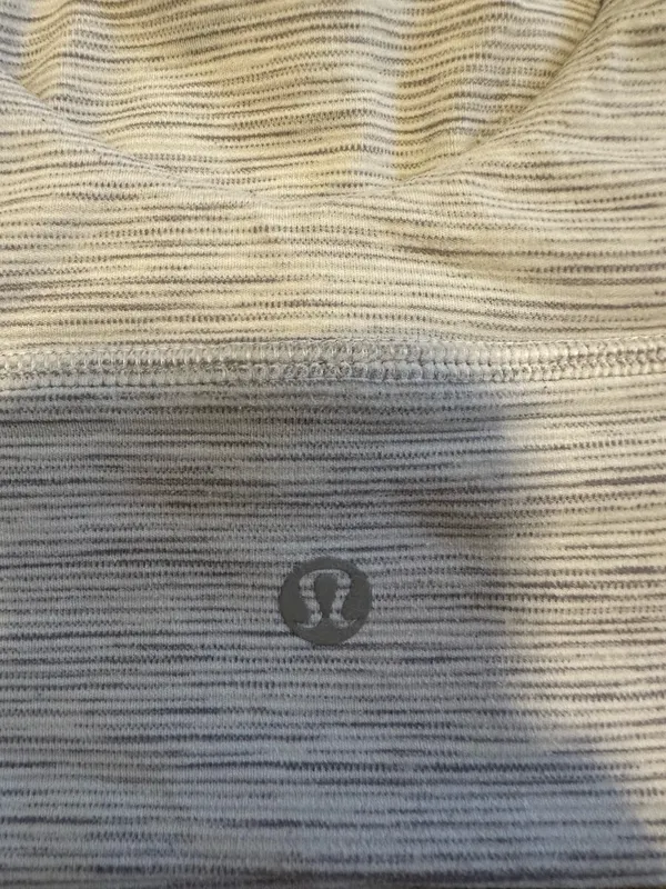 White and Gray Lululemon Sports Bra 4 - Image 3
