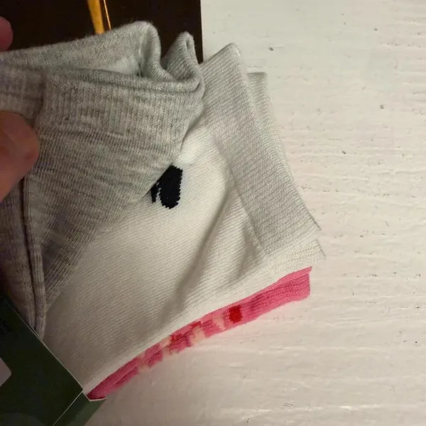 Kate Spade New York Heart Quarter Socks 3 Pack Pink Grey White NWT - Image 4