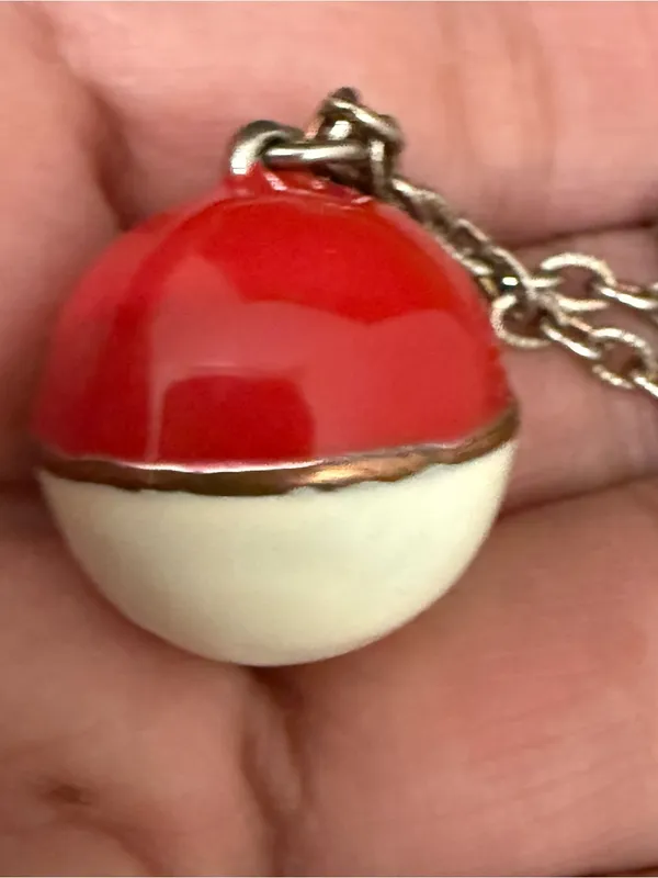 POKEMON Enameled Ball Pokeball Pendant Necklace - Image 6