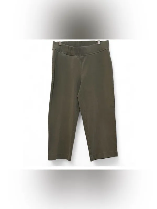 Lands End Women’s Starfish Mid Rise Pull On Crop Pants Size Medium (10-12) - Image 5