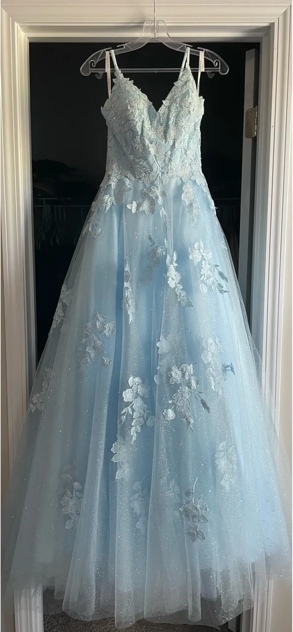 Amarra Prom Dress Blue Size 2 - Image 4