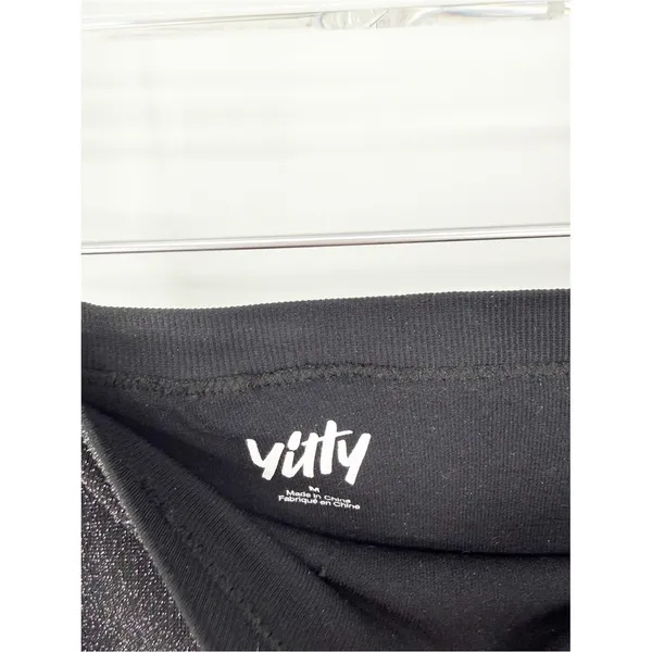 Fabletics Yitty Convertible Sculpting Luxe Glitter Shapewear‎ Midi Dress M Black Silver - Image 6