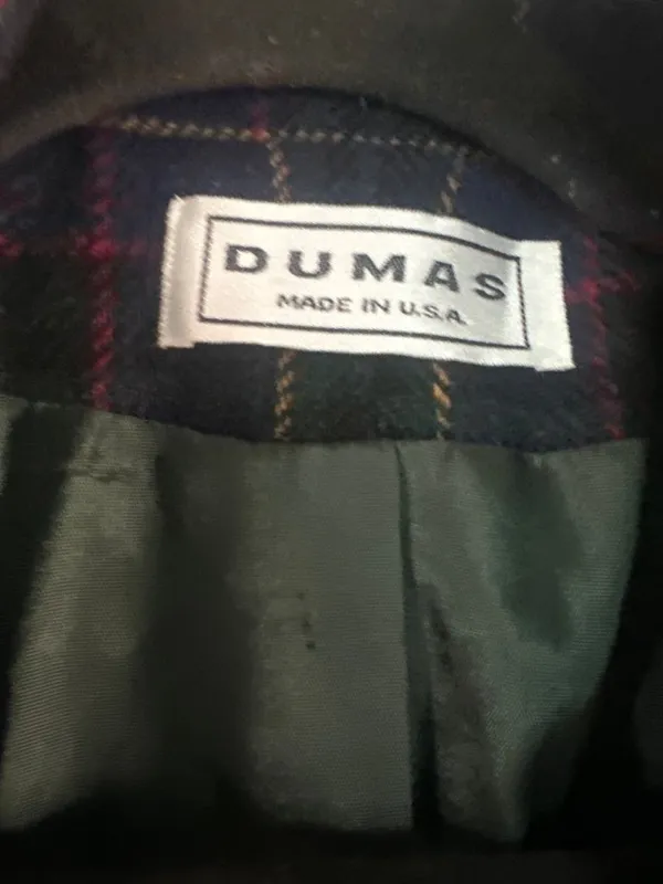 Dumas USA Plaid Blazer Jacket Vintage Preppy Academia Dark Academia Medium - Image 3