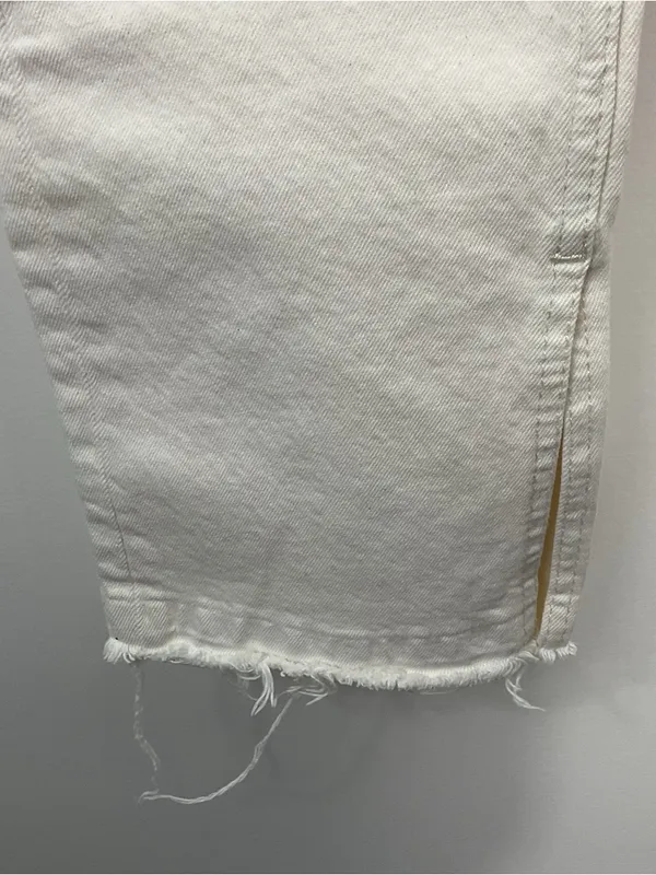 Re/Done 70’s Original High Rise Skinny Boot Vintage White Jeans Womens Size 27 - Image 2