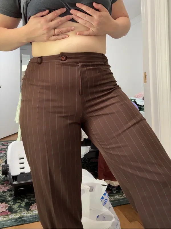 Steampunk corset pants Brown Size L - Image 7
