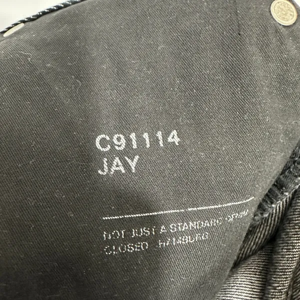 Closed‎ Jay Jeans Womens 28 Black Candiani Italian Denim Straight Leg Boyfriend - Image 6
