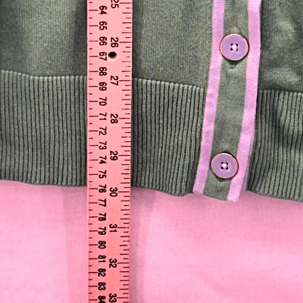 Talbots Cardigan Sweater Green Large‎ - Image 13