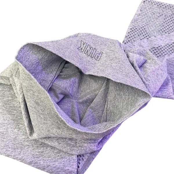 VS‎ PINK Seamless High Waist Leggings Workout Tights Cutout Size S Athleisure - Image 3