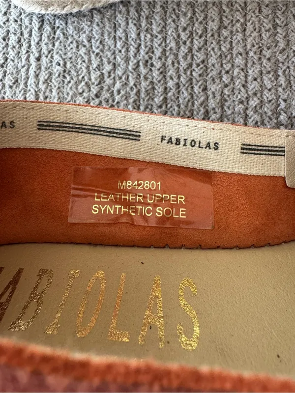 Fabiolas Floral Embroidered Coral Suede Leather Espadrilles Size 38 - Image 11