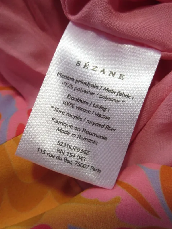 Sézane NWT Dune in Wonderland Print Pleated Chiffon A-line Midi Skirt 36 / US 4 - Image 8