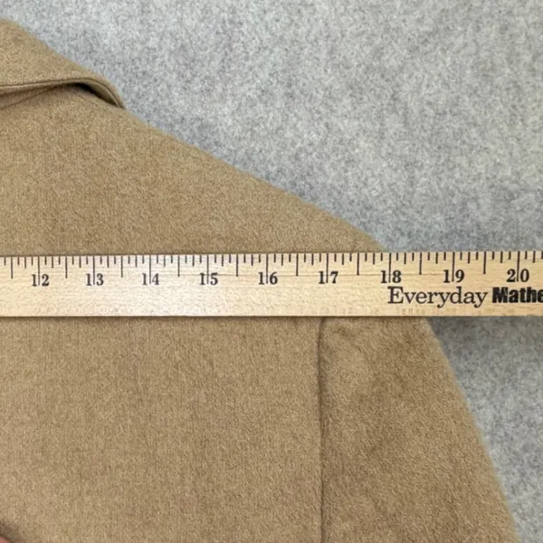 Vintage Camel Hair Blazer Women L Tan Jones New York Quiet Luxury Dark Academia - Image 13